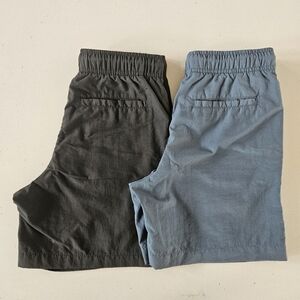Old Navy Lot Of Boys Shorts Dock Quick Dry L 10 12 Gray Blue Drawstring